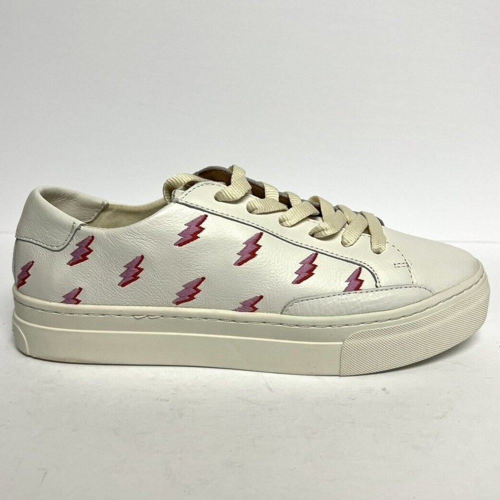 Soludos Women's Ibiza Lightening Sneaker White Size 9.5 M